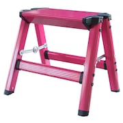 Amerihome Lightweight Single Step Aluminum Step Stool, Bright Pink STL1APNKBX